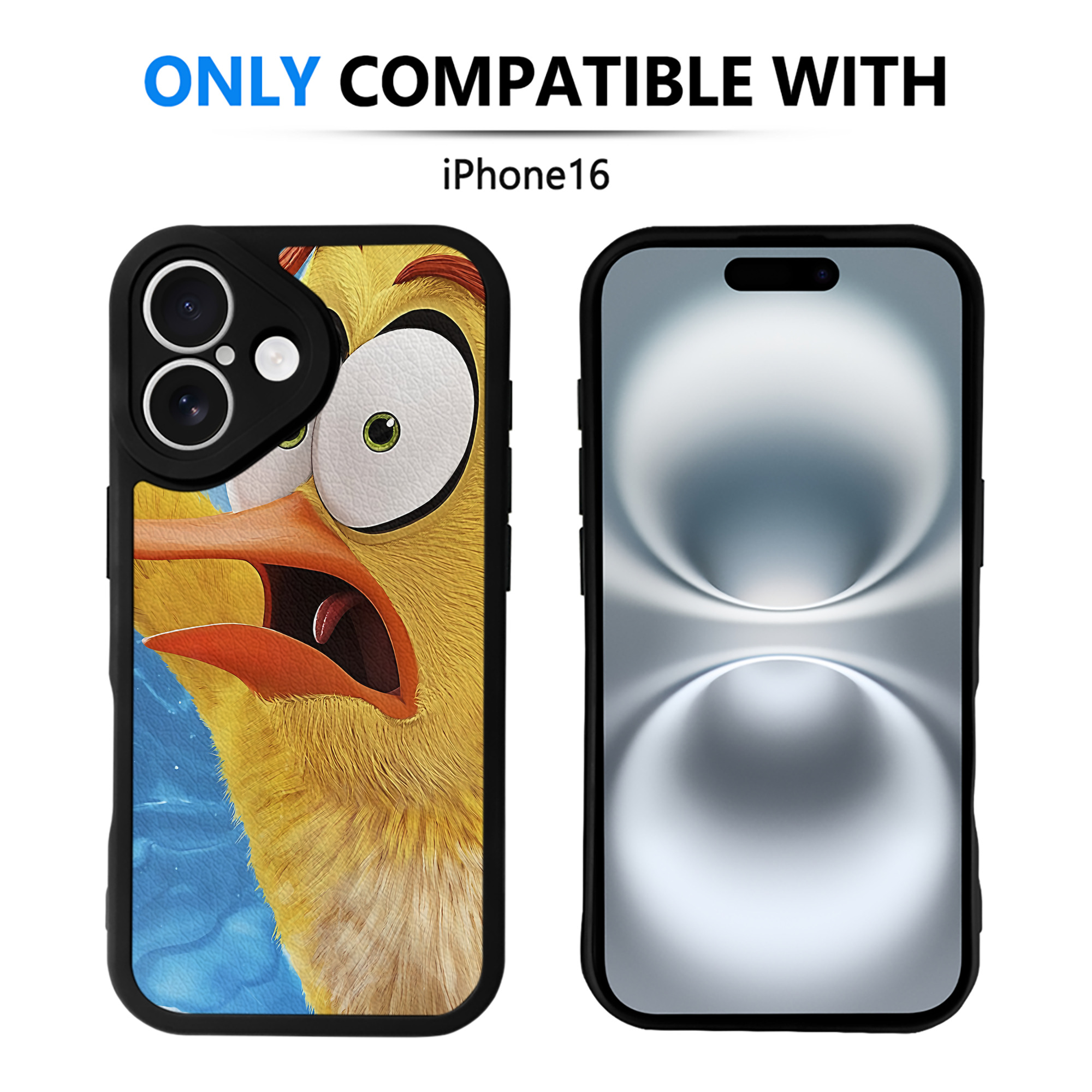 （画像用） Angry Birds アングリーバード 【iPhone 16シリーズ対応】シリコンスマホケース（レザー調） 材質：シリコン